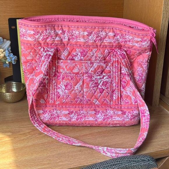 Vintage Vera Bradley Computer Bag • Quilted Tote • Beachy Laptop Bag - Picture 1 of 2